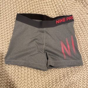 Grey + Pink Nike Pros